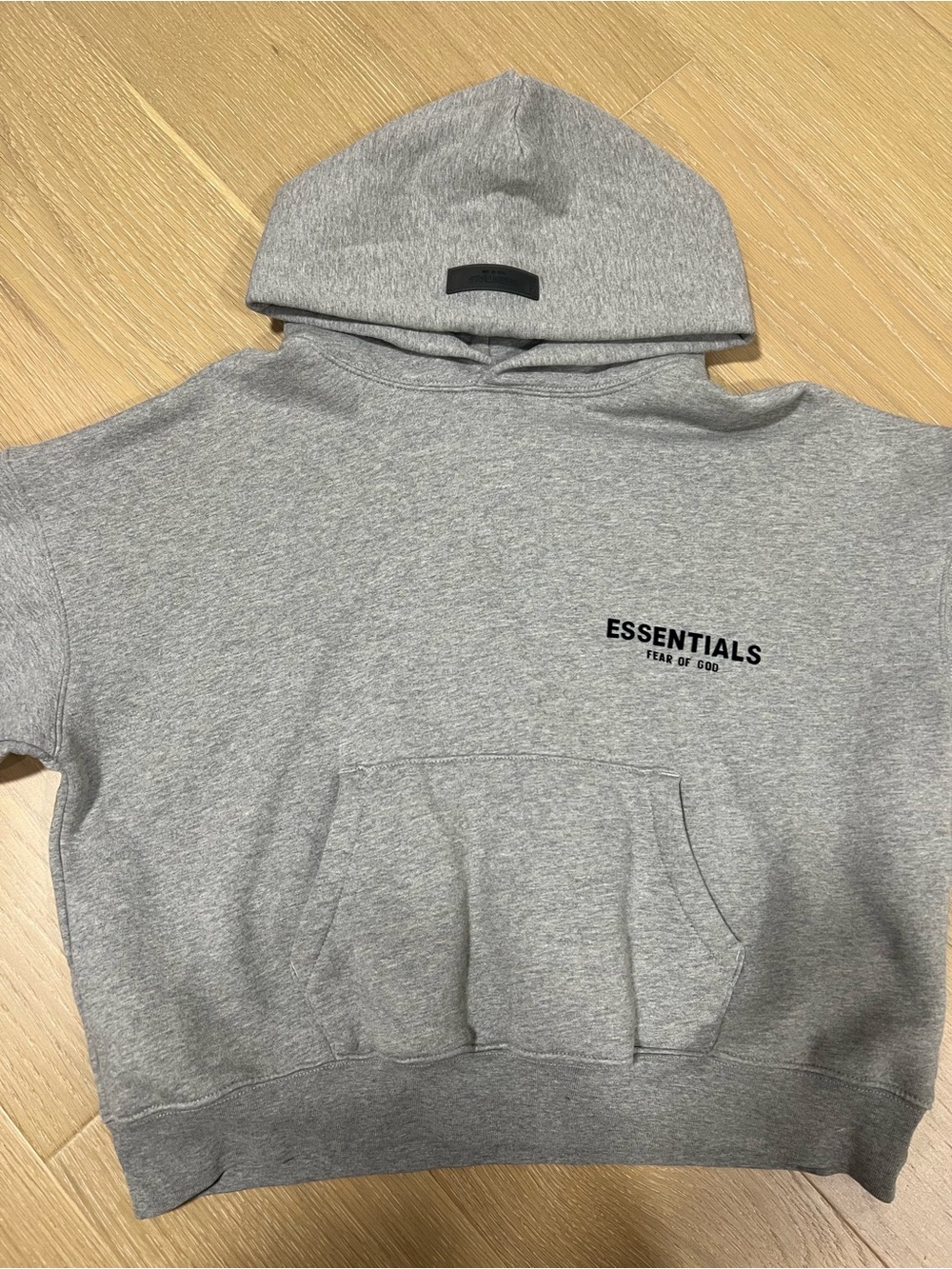 Fear of God ESSENTIALS Light Heather Gray Pullover Hoodie